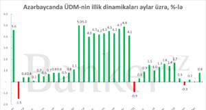 Azərbaycan iqtisadiyyatı ilk yarım ildə 0.8% böyüyüb