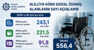 Əlilliyə görə ödəniş alanların sayı açıqlandı